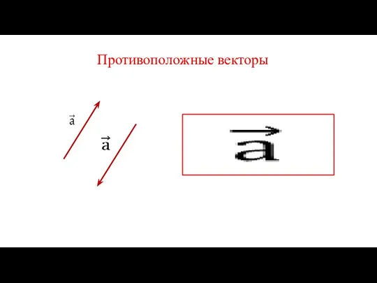 Противоположные векторы