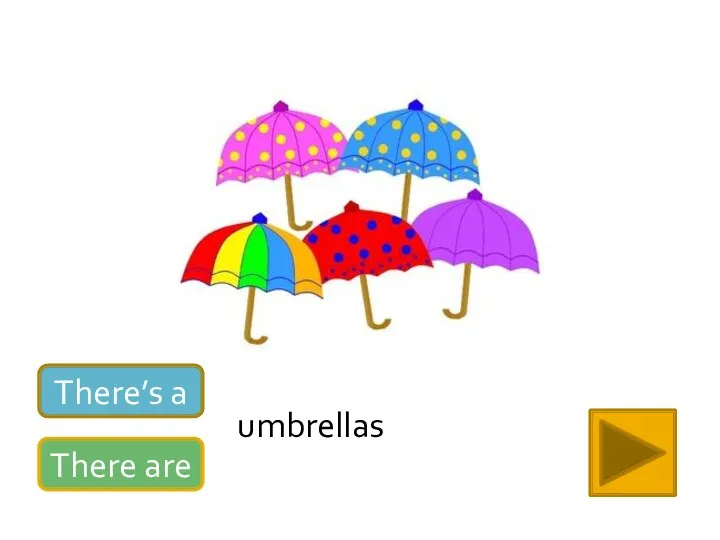 There’s a There are umbrellas