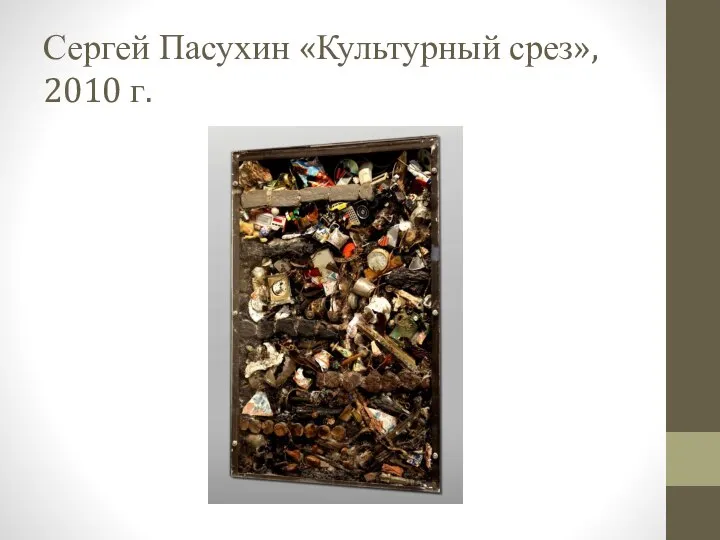 Сергей Пасухин «Культурный срез», 2010 г.