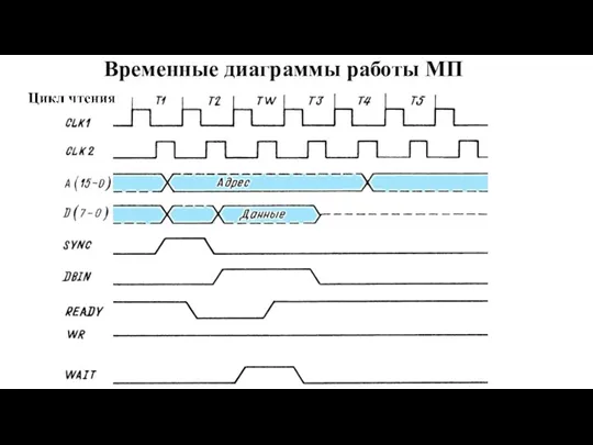 Временные диаграммы работы МП