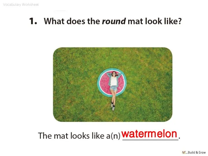 watermelon Vocabulary Worksheet