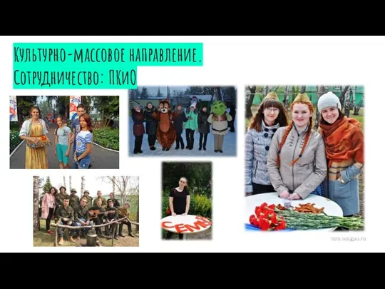 Культурно-массовое направление. Сотрудничество: ПКиО