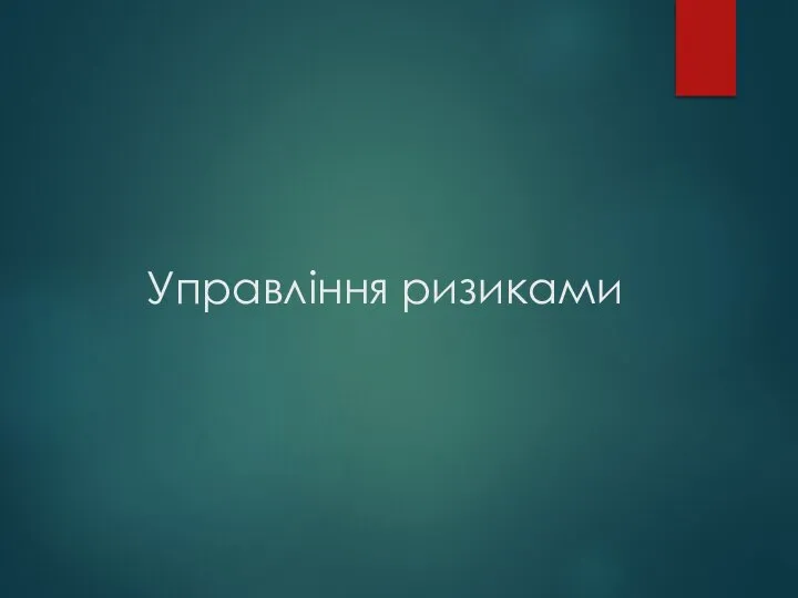 Управління ризиками