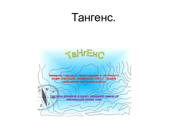 Тангенс.