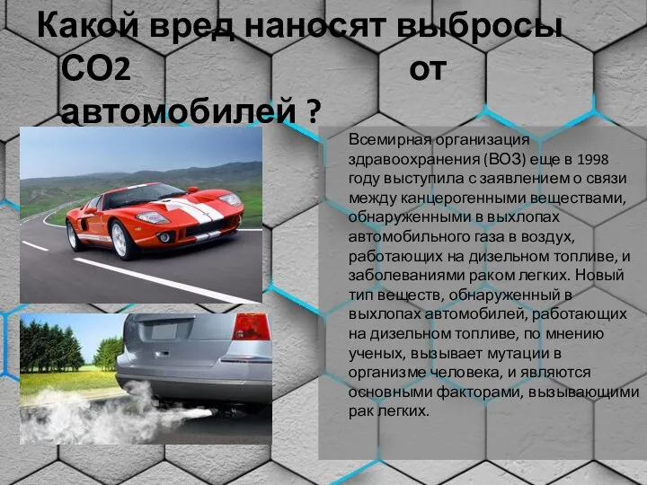 Какой вред наносят выбросы СО2 от автомобилей ? Всемирная организация здравоохранения (ВОЗ)