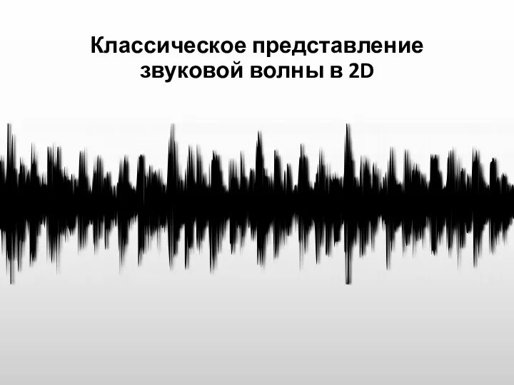 Классическое представление звуковой волны в 2D