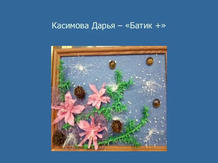 Касимова Дарья – «Батик +»