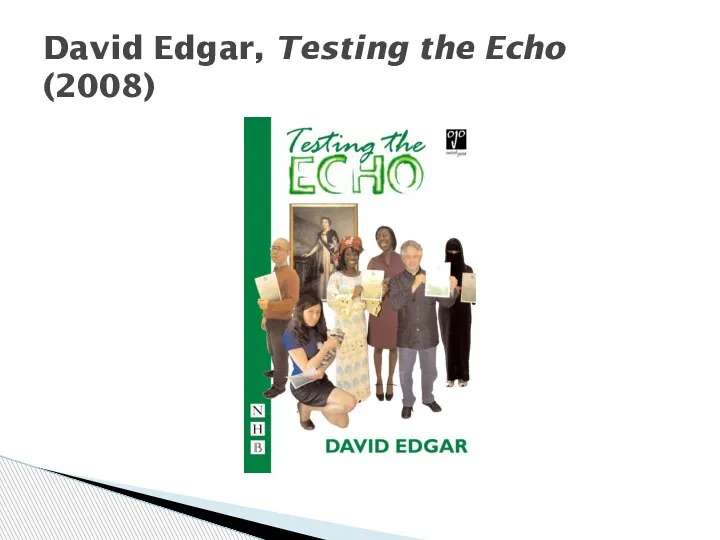 David Edgar, Testing the Echo (2008)