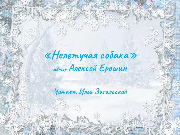 «Нелетучая собака» автор Алексей Ерошин Читает Илья Загальский