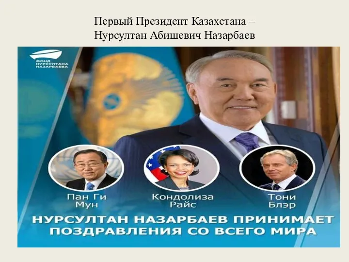 Первый Президент Казахстана – Нурсултан Абишевич Назарбаев