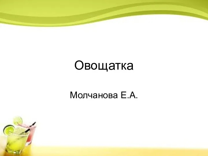 Овощатка Молчанова Е.А.