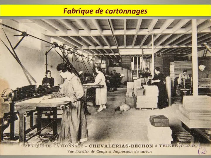 Fabrique de cartonnages