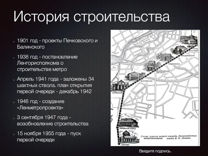 История строительства 1901 год - проекты Печковского и Балинского 1938 год -