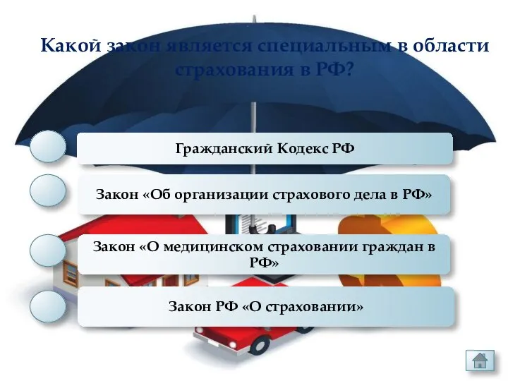 Какой закон является специальным в области страхования в РФ?