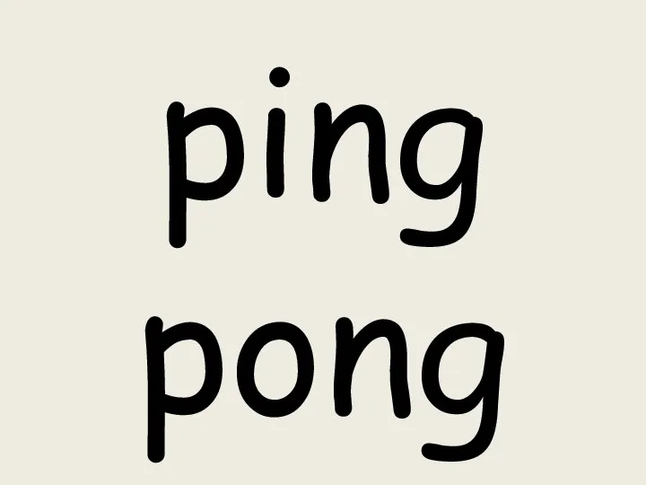 ping pong