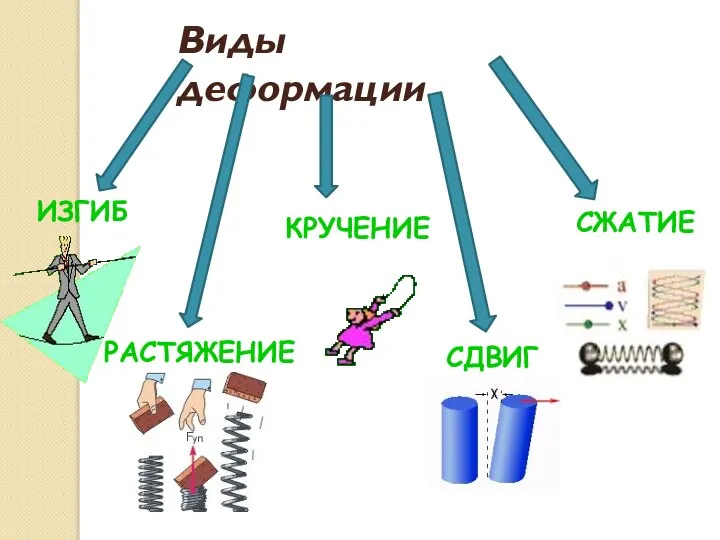 Виды деформации