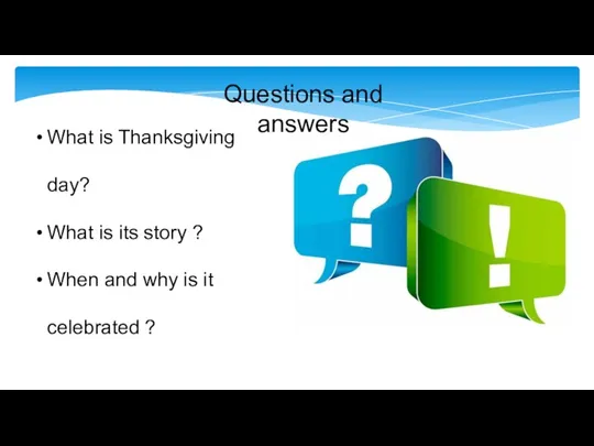 What is Thanksgiving day? What is its story ? When and why