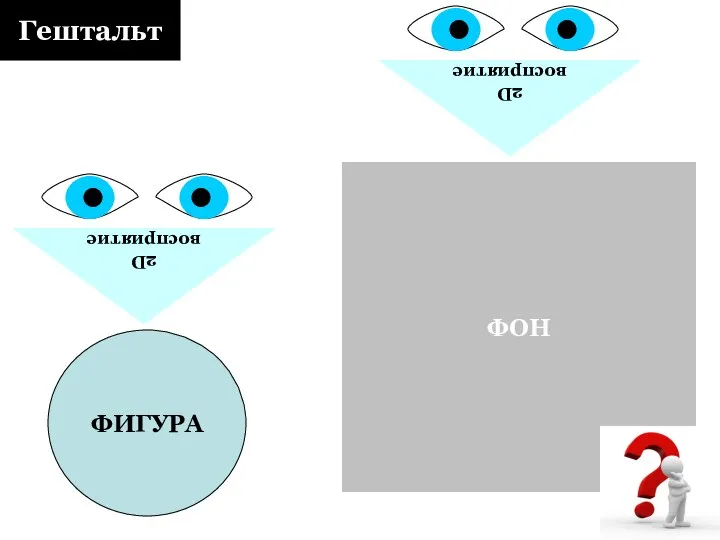 2D восприятие Гештальт ФИГУРА ФОН 2D восприятие