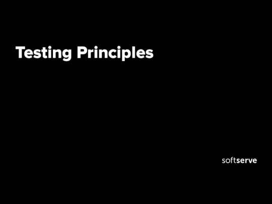 Testing Principles