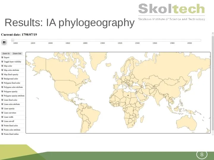 Results: IA phylogeography