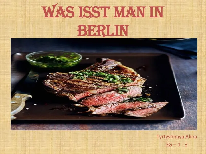 Was isst man in Berlin