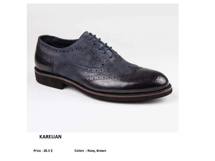 KARELIAN Price -26.5 $ Colors - Navy, Brown