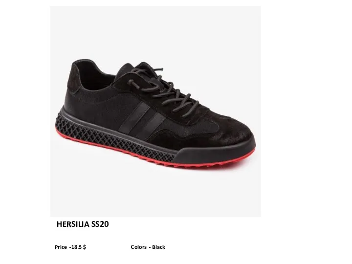 HERSILIA SS20 Price -18.5 $ Colors - Black