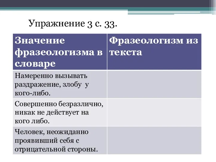 Упражнение 3 с. 33.