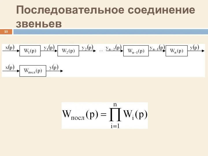 Последовательное соединение звеньев