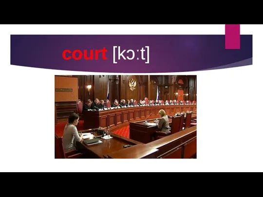 court [kɔːt]