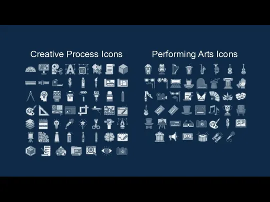 Creative Process Icons Performing Arts Icons