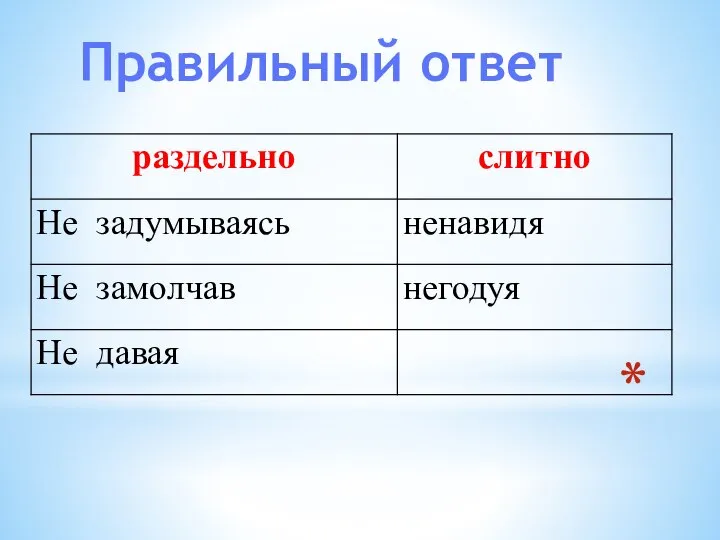 Правильный ответ