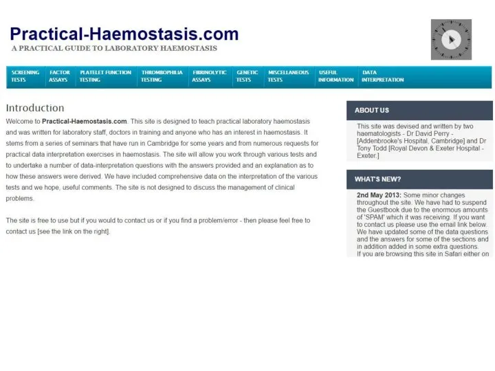 http://www.practical-haemostasis.com/index.html