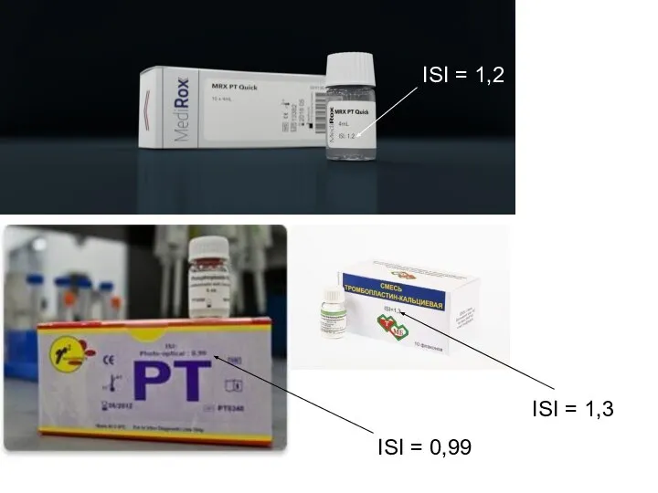 ISI = 0,99 ISI = 1,3 ISI = 1,2