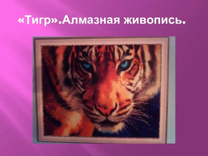 «Тигр».Алмазная живопись.