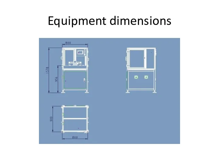 Equipment dimensions