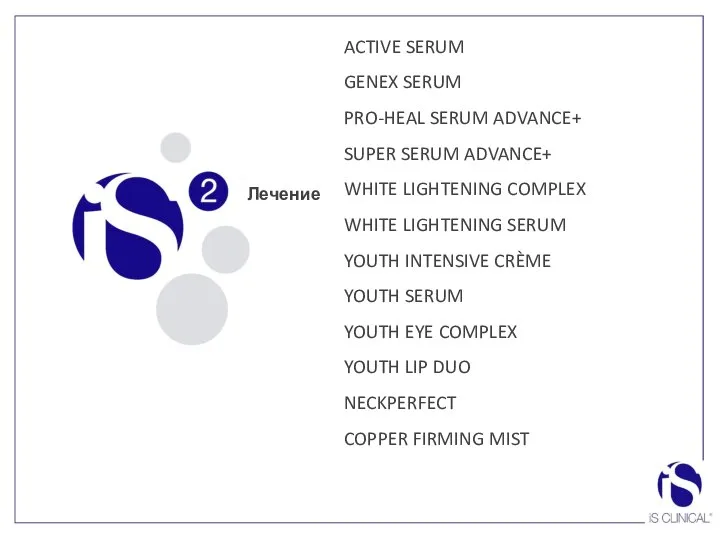 ACTIVE SERUM GENEX SERUM PRO-HEAL SERUM ADVANCE+ SUPER SERUM ADVANCE+ WHITE LIGHTENING
