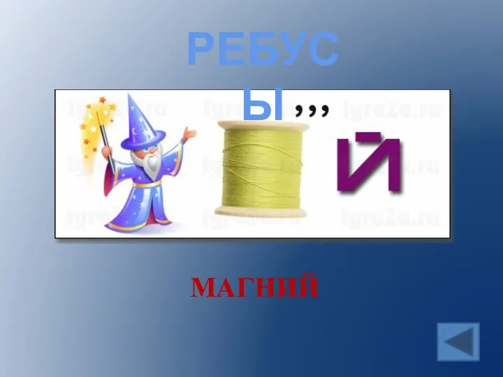 РЕБУСЫ МАГНИЙ