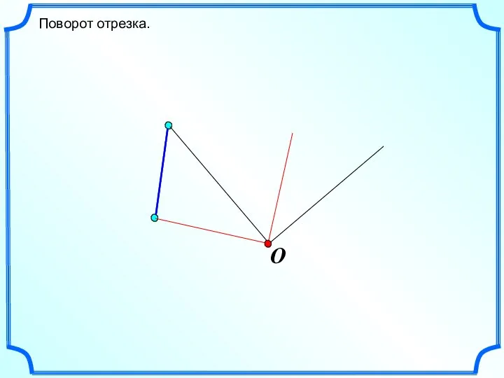 Поворот отрезка. O