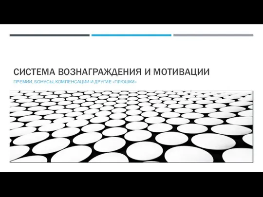 СИСТЕМА ВОЗНАГРАЖДЕНИЯ И МОТИВАЦИИ ПРЕМИИ, БОНУСЫ, КОМПЕНСАЦИИ И ДРУГИЕ «ПЛЮШКИ»