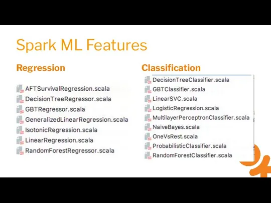 Spark ML Features Regression Classification