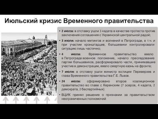 2 июля: в отставку ушли 3 кадета в качестве протеста против заключения