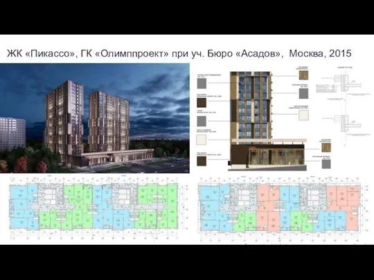 ЖК «Пикассо», ГК «Олимппроект» при уч. Бюро «Асадов», Москва, 2015