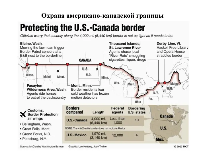 Охрана американо-канадской границы
