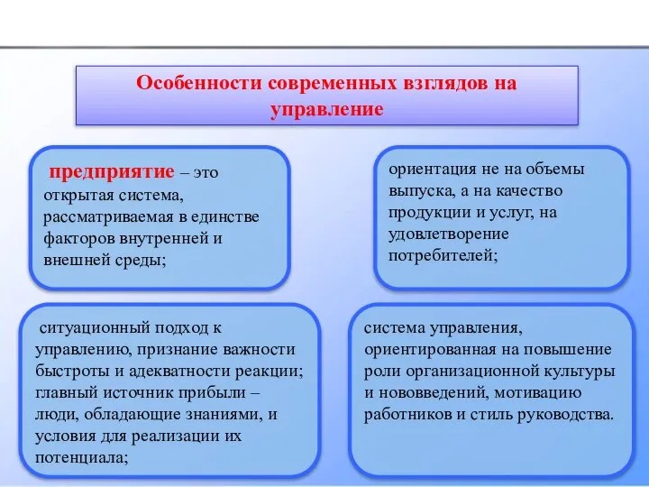 предприятие – это открытая система, рассматриваемая в единстве факторов внутренней и внешней