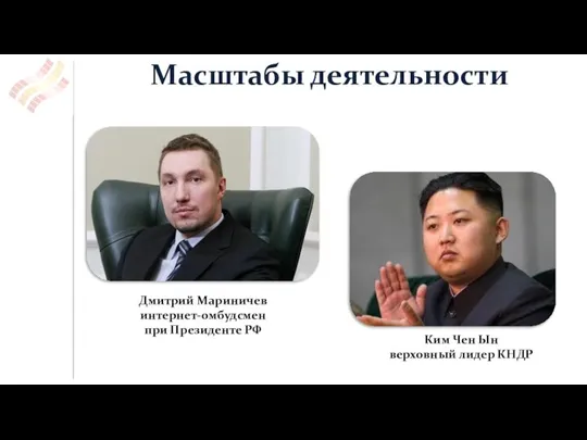 Масштабы деятельности Дмитрий Мариничев интернет-омбудсмен при Президенте РФ Ким Чен Ын верховный лидер КНДР