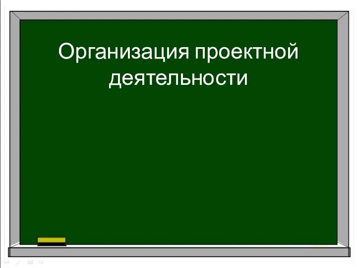 Организация проектной деятельности