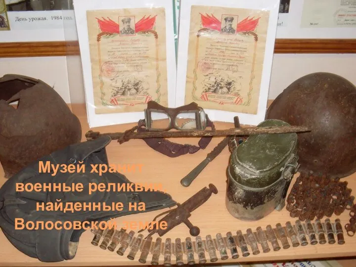 Музей хранит военные реликвии, найденные на Волосовской земле
