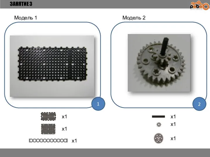 ЗАНЯТИЕ 3 1 2 x1 x1 x1 Модель 1 Модель 2 x1 x1 x1