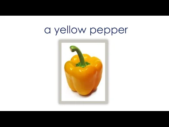 a yellow pepper